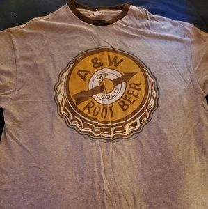 Vintage A&W rootbeer t shirt size xl